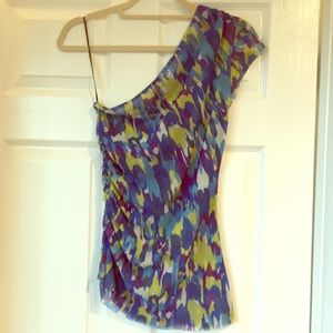 Tie Dye, One Shoulder Top